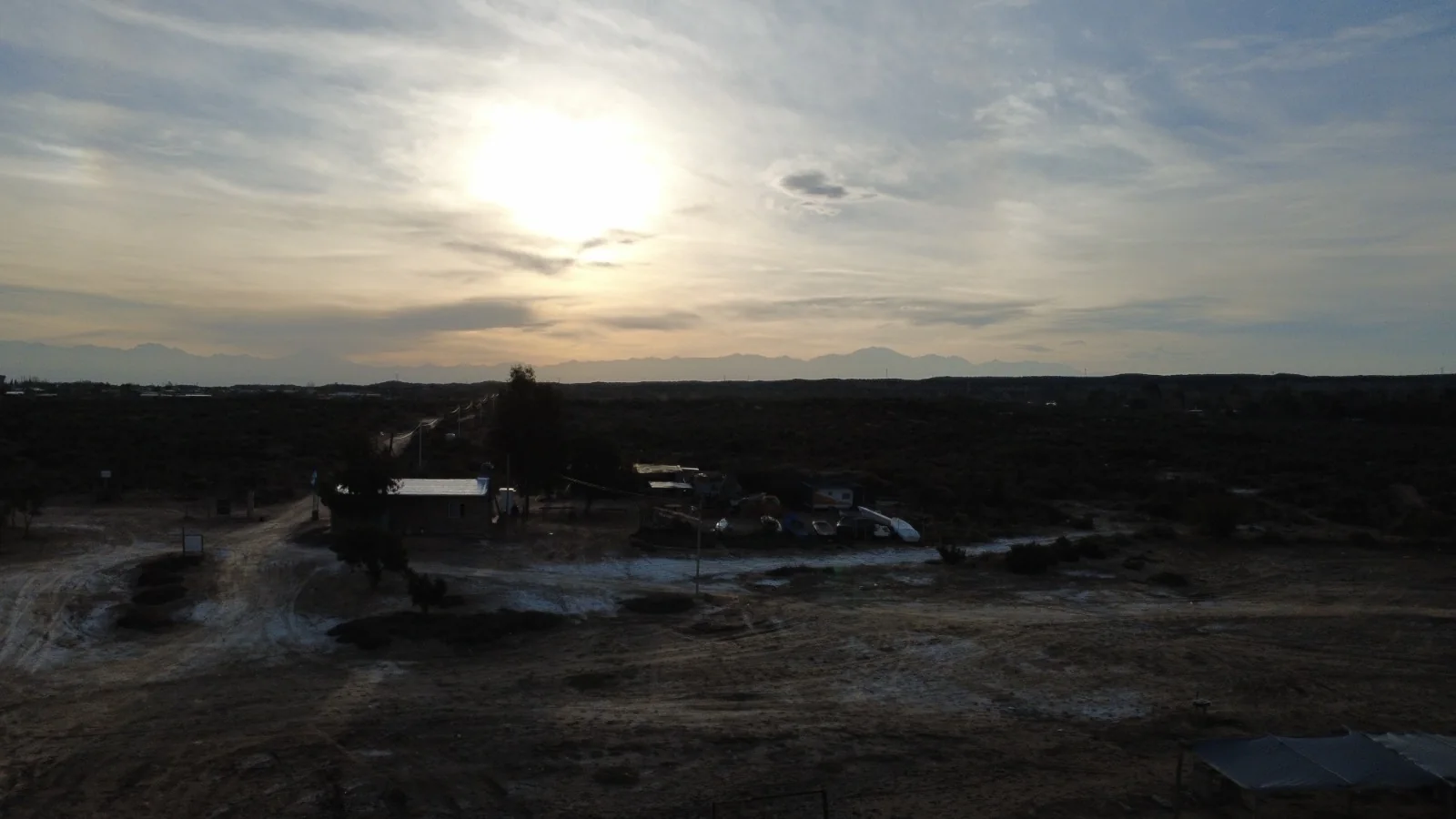 Atardecer sobre el valle